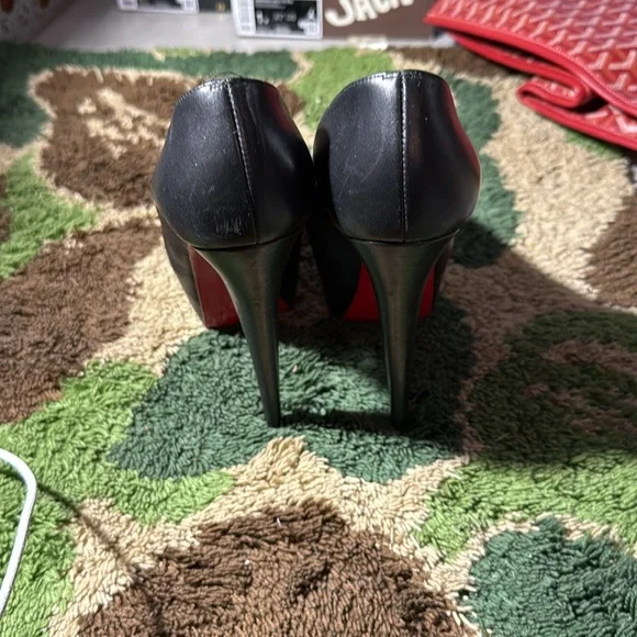 Christian Louboutin Black and Red Heels - Picture 2 of 3